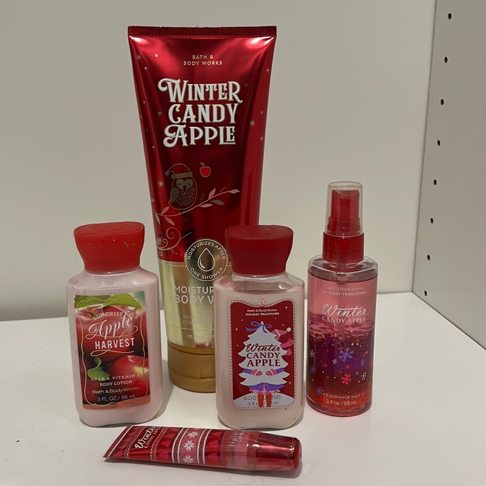 Bath & Body Works Winter Candy Apple Bundle